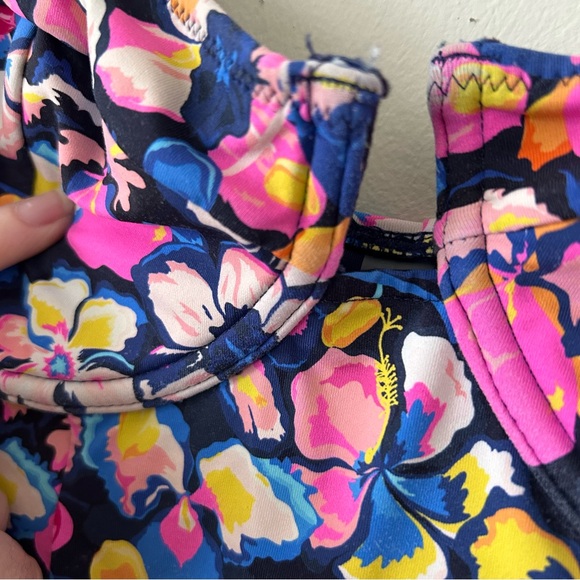 Vetchy MONTEGO UNDERWIRE ORCHID SWIMSUIT Floral *No Belt* Sz M - Picture 6 of 10